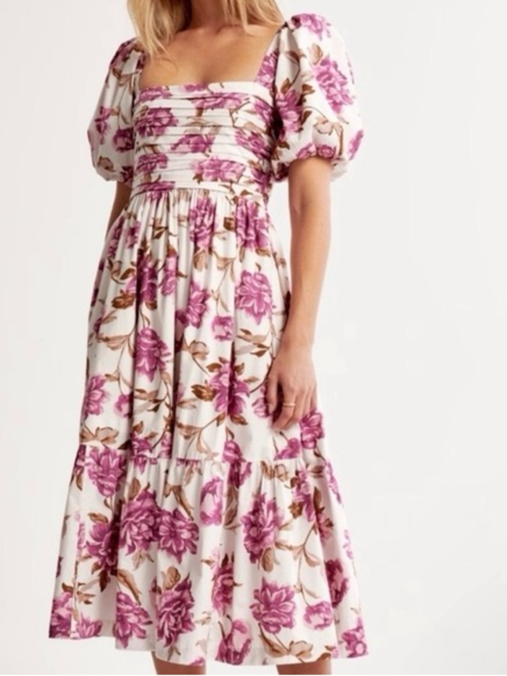 Emerson Puff Sleeve Midi Dress